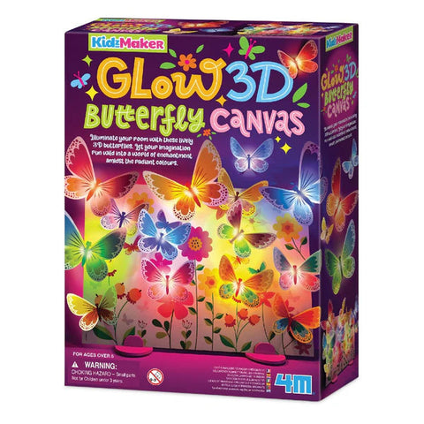 4M Glow 3D Butterfly Canvas