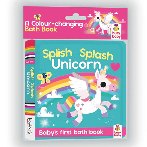 Bookoli Colour Magic Splish Splash Bath Book - Unicorns