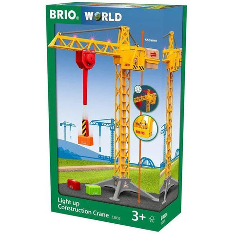 Brio World Construction Crane With Lights