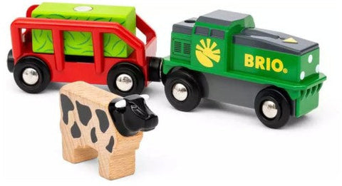 Brio World Farm Battery Train