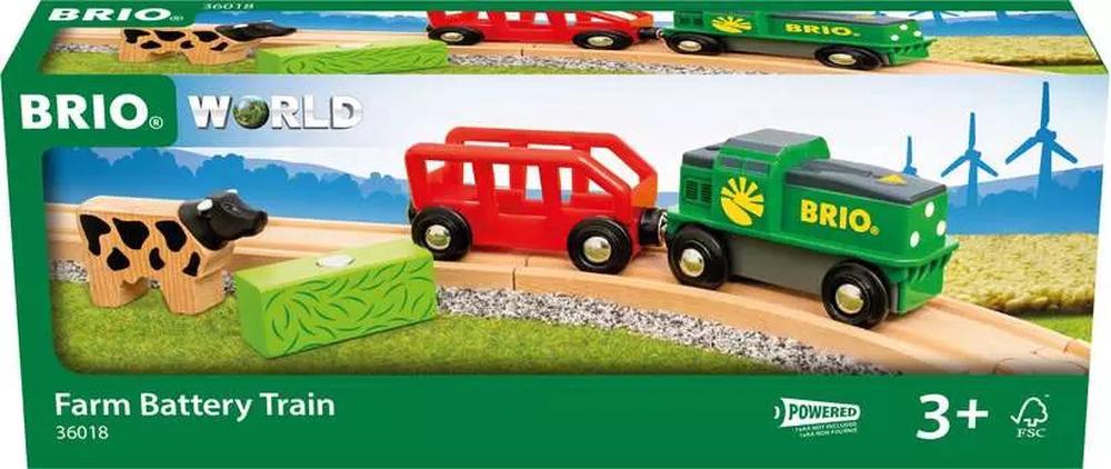 Brio World Farm Battery Train