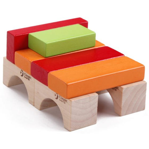 Classic World Wooden Blocks - 100 pc