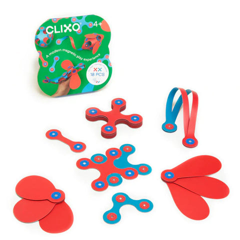 Clixo Itsy Pack - Flamingo/Turquoise (18pc)