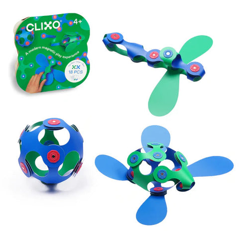 Clixo Itsy Pack - Green/Blue (18pc)