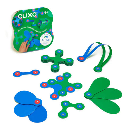 Clixo Itsy Pack - Green/Blue (18pc)