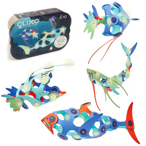 Clixo Ocean Creatures Glow Pack (24pc)