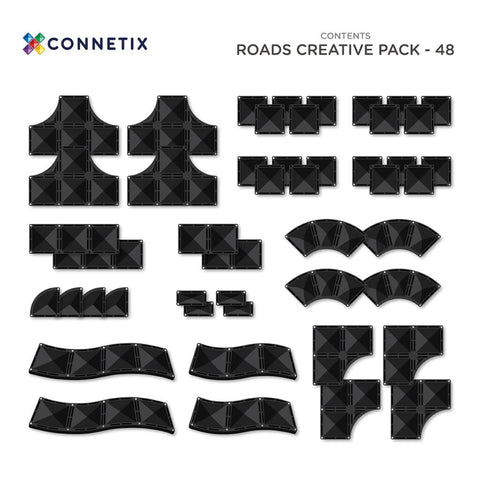 Connetix Creative Roads Pack 48pc