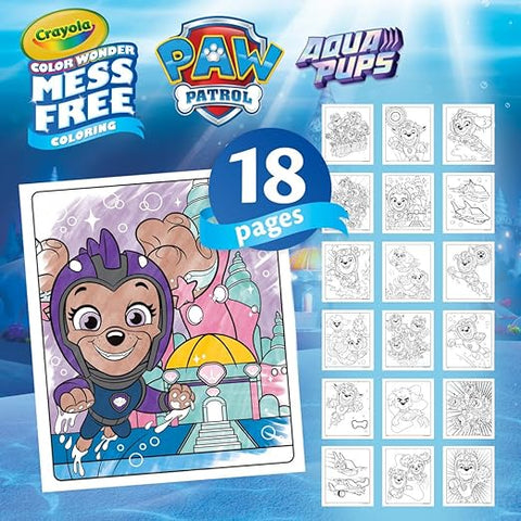 *Crayola Colour Wonder Foldalope  Paw Patrol - Aqua Pups