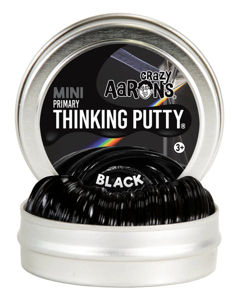 Crazy Aarons Thinking Putty - Primary Black Mini^