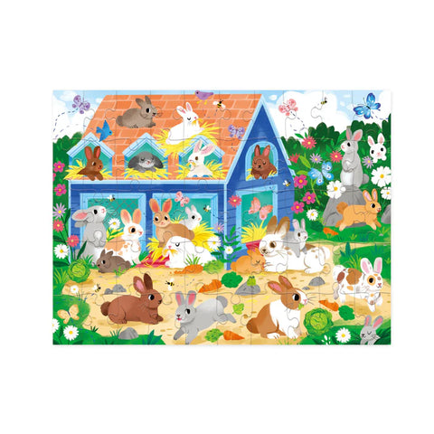 Crocodile Creek 50pc Puzzle - Bunny House