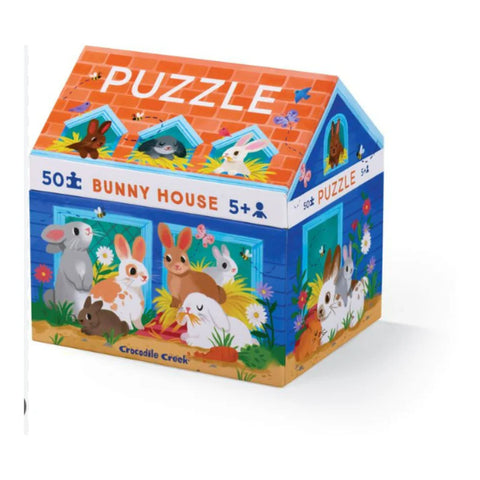 Crocodile Creek 50pc Puzzle - Bunny House