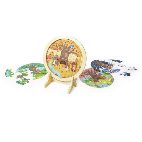 Hape 4 Seasons Layer Puzzle 60pc