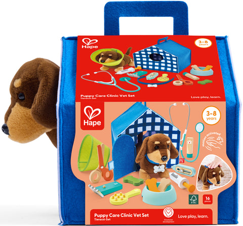 Hape Puppy Care Clinic Vet Set