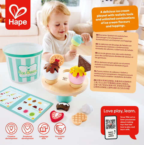 Hape Scoop & Serve Ice Cream Set