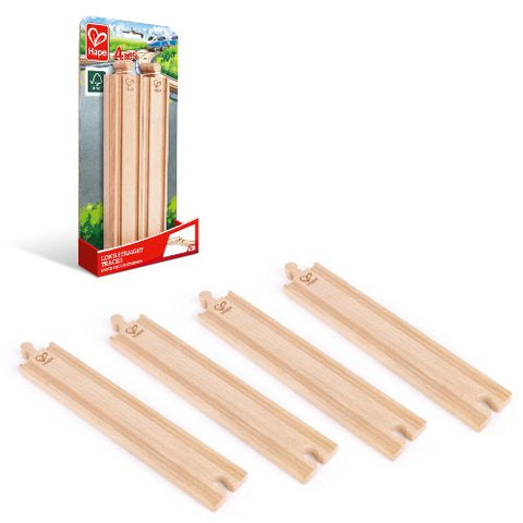 Hape Track Long Straight Tracks (4pc)