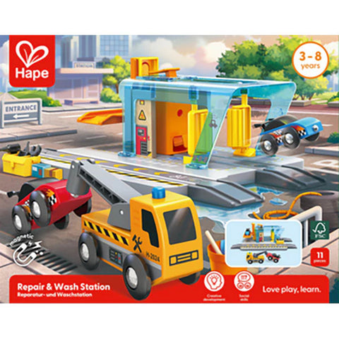 Hape Vehicles Repair And Wash Station