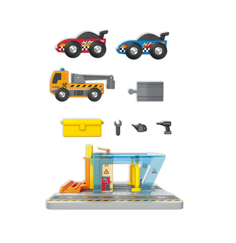 Hape Vehicles Repair And Wash Station