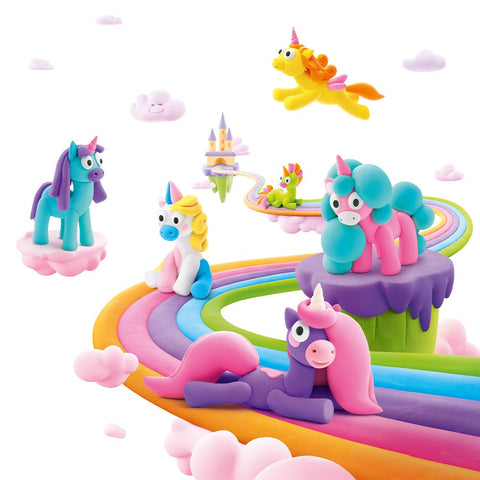 Hey Clay Single Pack - Rainbow Unicorn Brighty