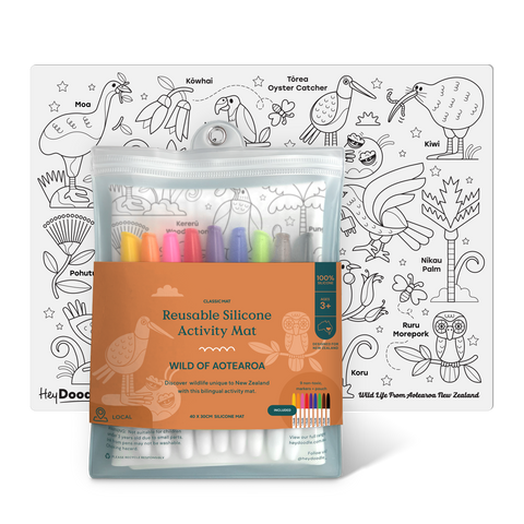 Hey Doodle Silicone Activity Mat - Wild Of Aotearoa