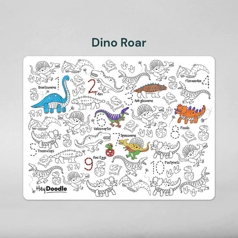 Hey Doodle Silicone Playmat - Dino Roar (Large)