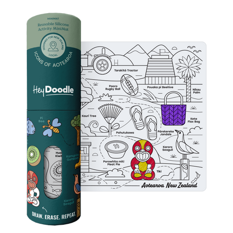 Hey Doodle Silicone Playmat - Icons Of Aotearoa (Mini)