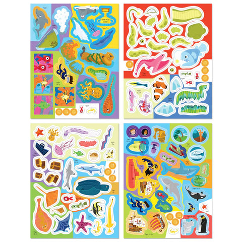 Hinkler Know And Glow Sticker & Activity Book - Ocean