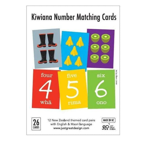 JGD Kiwiana Number Matching Cards