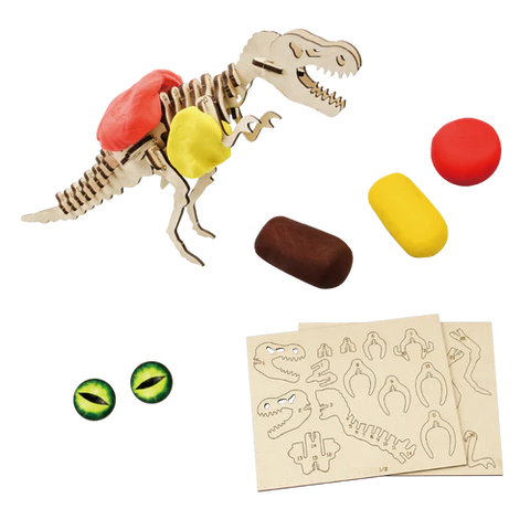 Jeanny 3D Wooden Clay Kit - Tyrannosaurus Rex