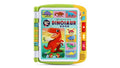 The Leapfrog Touch & Learn Dinosaur Book by Leapfrog is a vibrant children's touch-and-learn book featuring illustrations of various dinosaurs, including Stegosaurus and Tyrannosaurus. It comes with interactive buttons and a speaker on the right side for audio learning, along with fun facts on each page to captivate young readers.