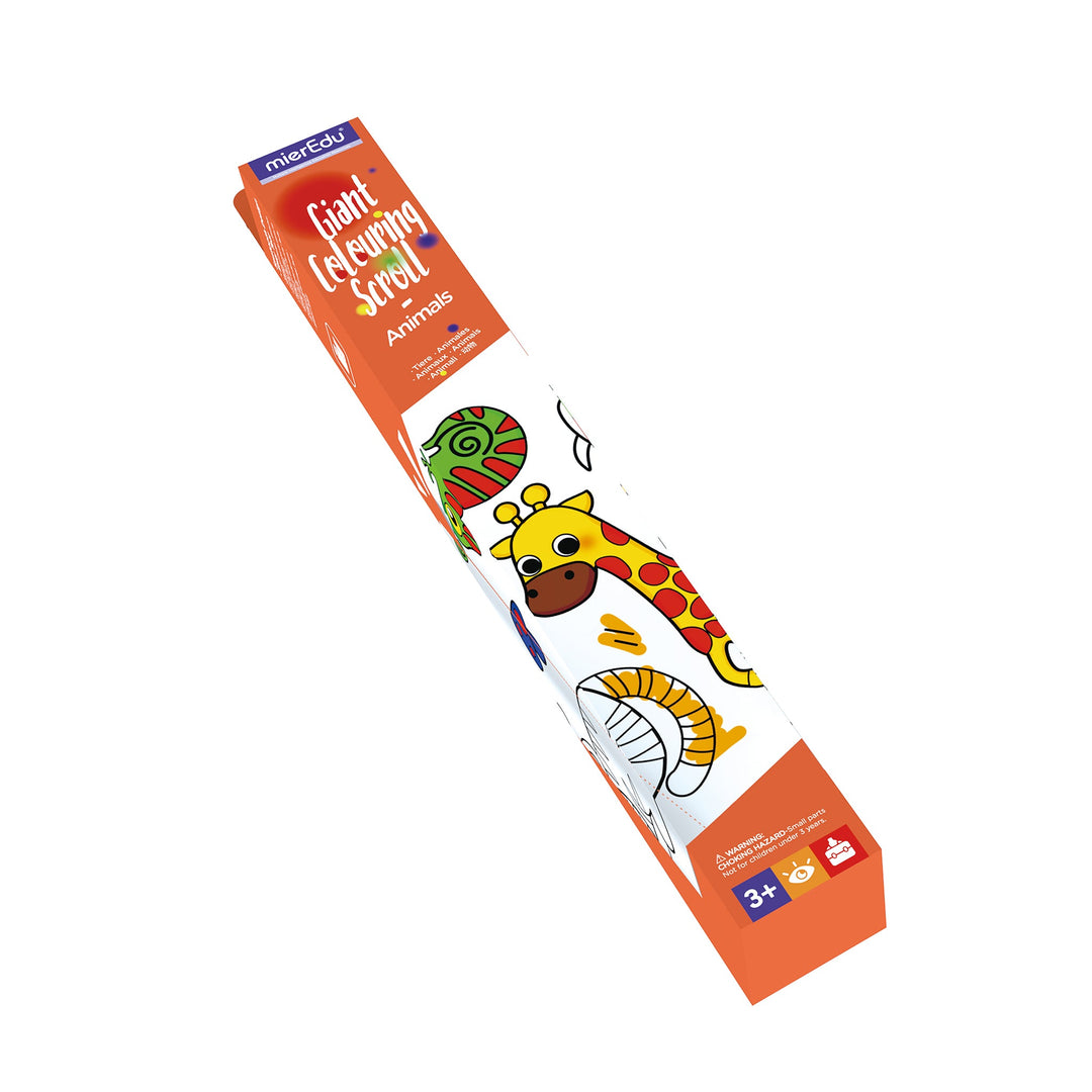 MIEREDU Giant Colouring Scroll - Animals