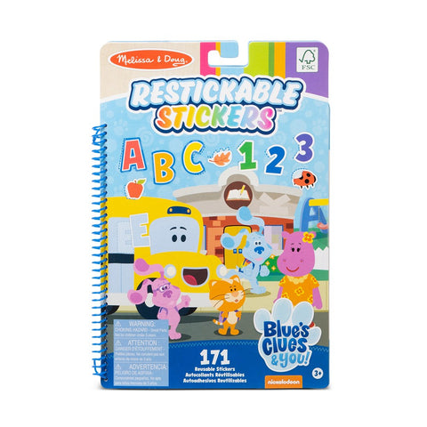 Melissa & Doug Blues Clues & You! Restickable Stickers- Letters/Numbers