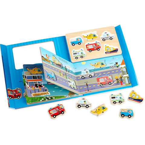 Melissa & Doug Book & Puzzle Play Set -  To the Rescue