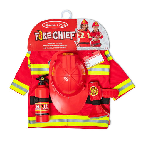 Melissa & Doug Fire Chief Role Play Costume Set