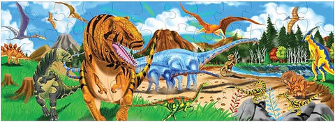 Melissa & Doug Land Of The Dinosaurs Floor Puzzle- 48pc