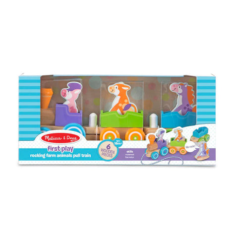 *Melissa & Doug Rocking Farm Animals Pull Train