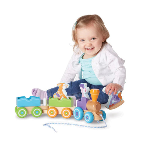 *Melissa & Doug Rocking Farm Animals Pull Train