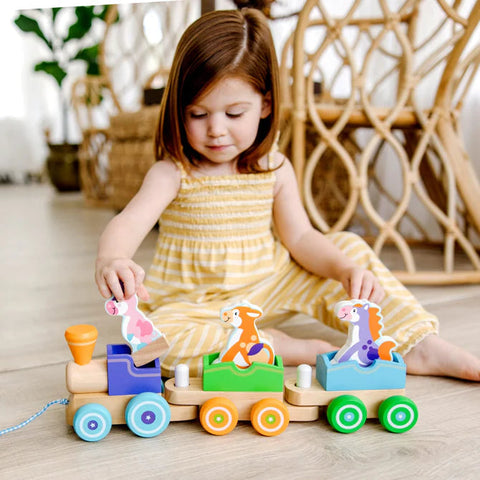 *Melissa & Doug Rocking Farm Animals Pull Train