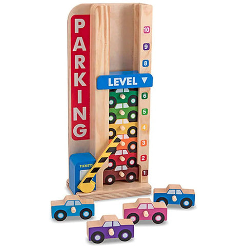 Melissa & Doug Stack & Count Parking Garage