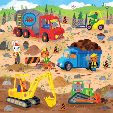 Mudpuppy 25pc Floor puzzle - Construction Site