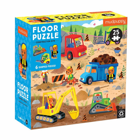 Mudpuppy 25pc Floor puzzle - Construction Site