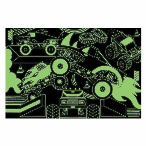 Mudpuppy Glow In The Dark Puzzle - Monster Trucks 100pc