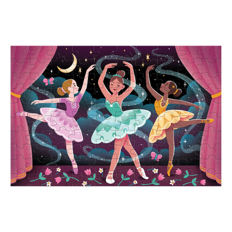 Mudpuppy Glow In The Dark Puzzle - Moonlight Ballet 100pc