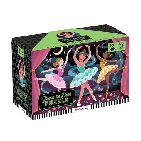 Mudpuppy Glow In The Dark Puzzle - Moonlight Ballet 100pc