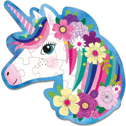 Mudpuppy Mini Shaped Puzzle - Unicorn (24 pc)