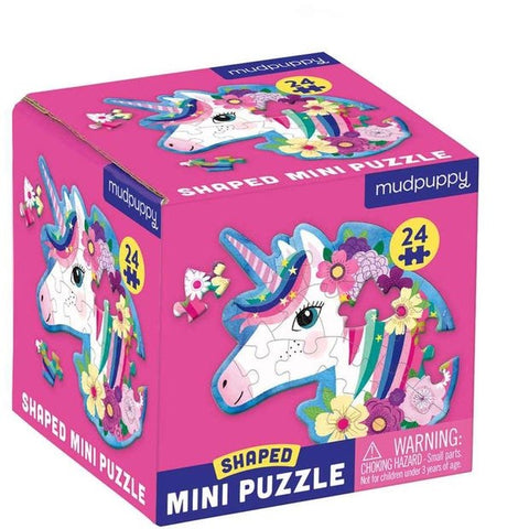 Mudpuppy Mini Shaped Puzzle - Unicorn (24 pc)