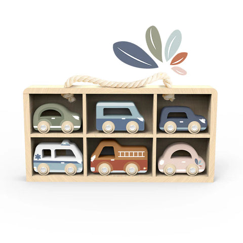 Speedy Monkey Car Display Case with 6 cars