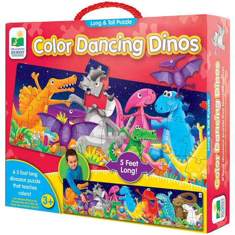 The Learning Journey Long And Tall Puzzles - Colour Dancing Dinos^