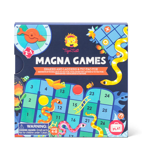 Tiger Tribe Magna Games - Snakes & Ladders And Tic-Tac-Toe