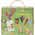 Introducing the Tiger Tribe Nature Art Set by TIGER TRIBE: a boxed set with a convenient handle, filled with various arts and crafts materials and projects perfect for kids' creative play. Craft animal and nature-themed designs, inspired by the colorful images of butterflies, birds, and bugs that adorn the box. Ideal for children aged 3-7 and 7-10.