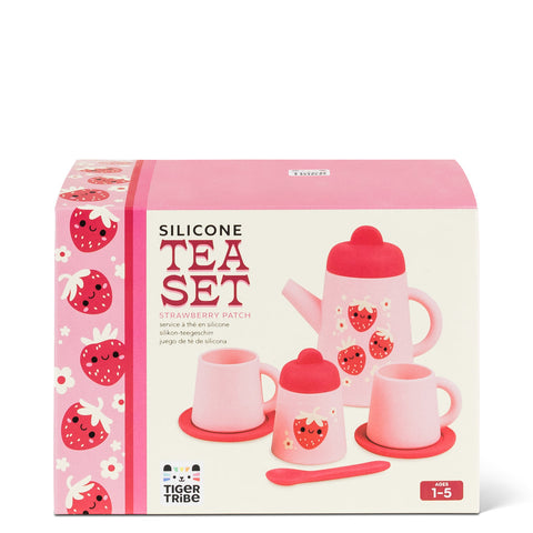 Tiger Tribe Silicone Tea Set - Strawberry Patch